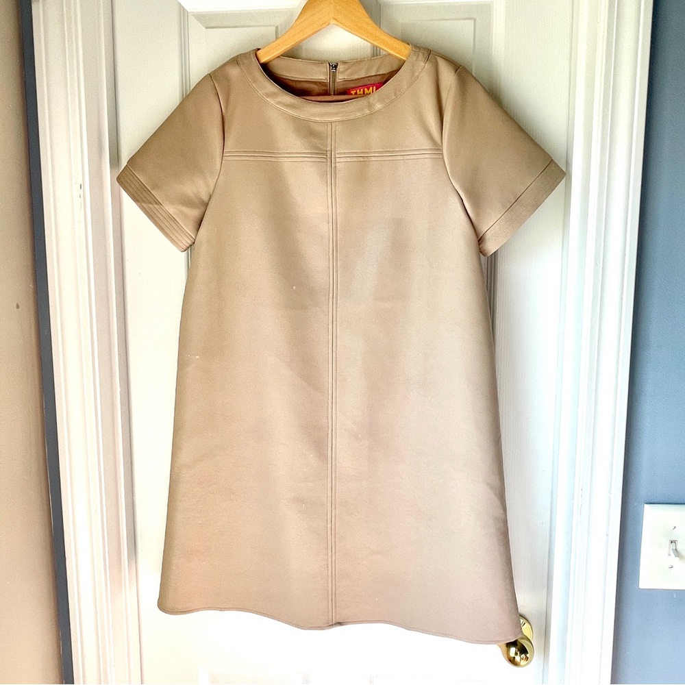 THML Faux Leather Shift Dress